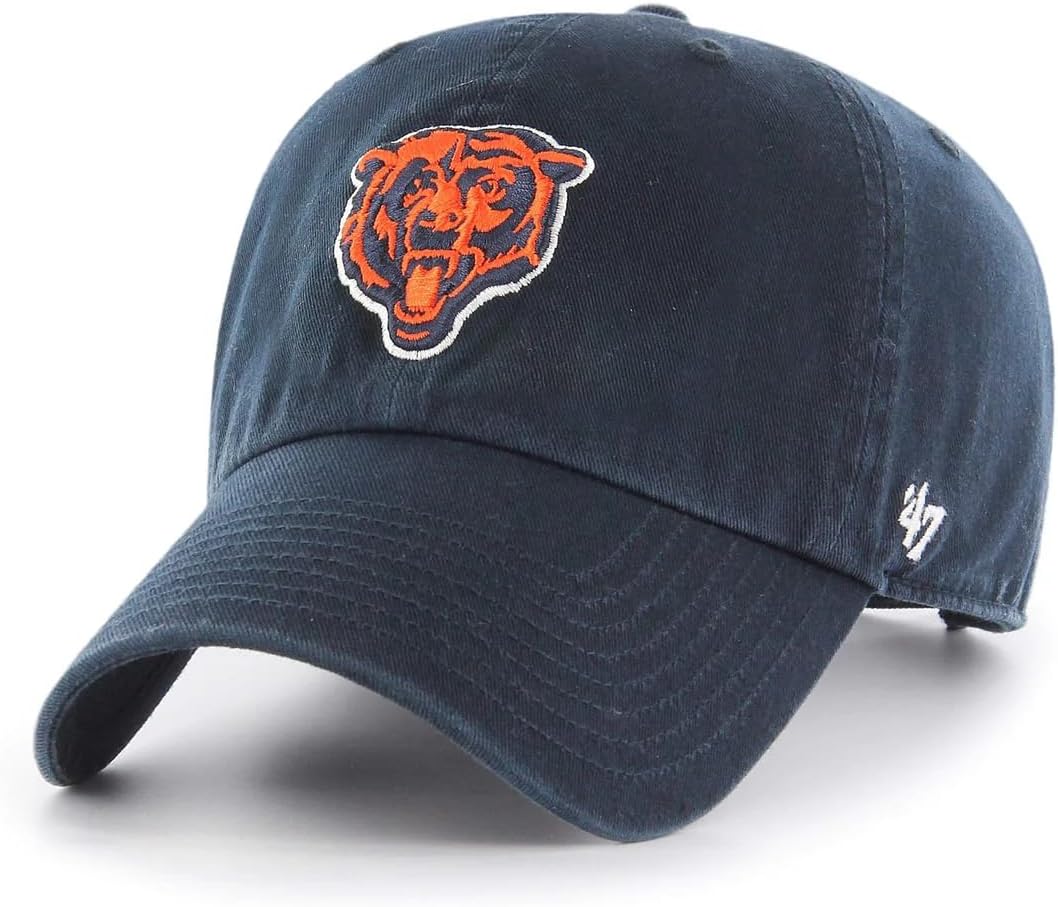 47 NFL Unisex Adult Clean Up Primary Logo Adjustable Hat Cap One Size