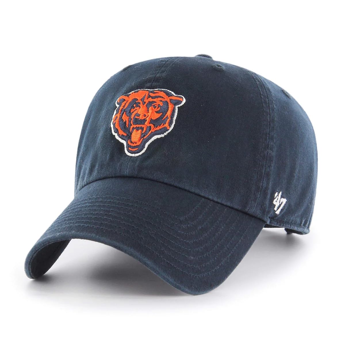 47 NFL Unisex Adult Clean Up Primary Logo Adjustable Hat Cap One Size, Chicago Bears - Navy, One size — image 1