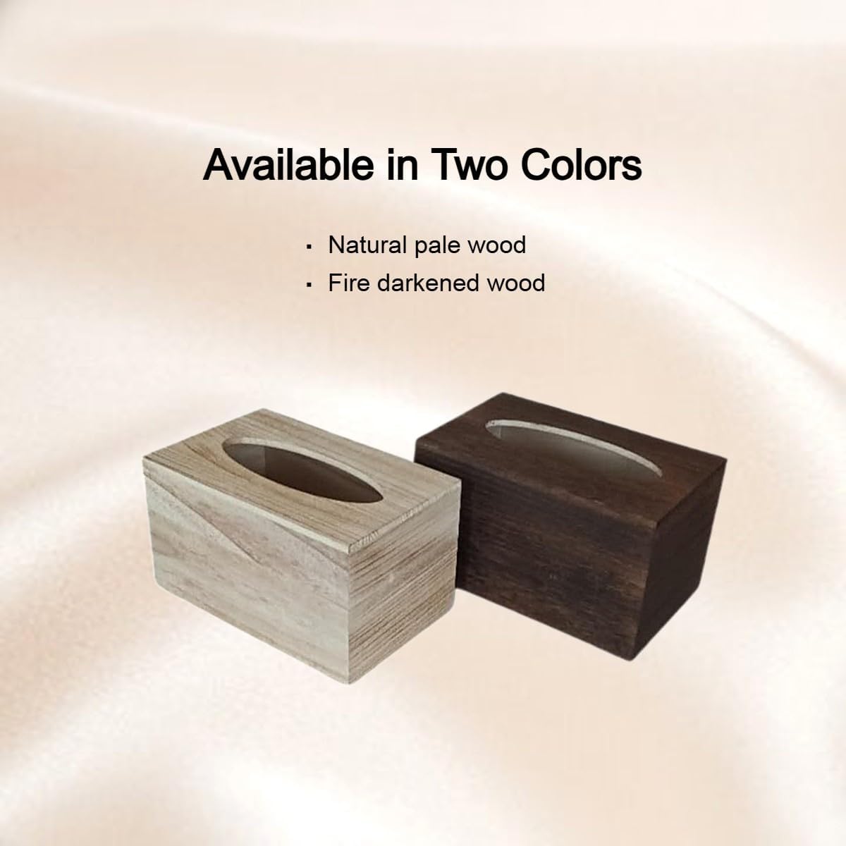 Kleenex Hand Towels (11268, 01701) POP-UP Box Cover with Slide Out Bottom – Darkened Paulownia Wood, Decorative Modern Design for Home & Office