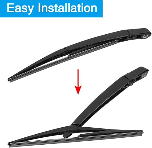 Miniatura 2 de X AUTOHAUX Juego de brazos de limpiaparabrisas trasero 12.008 in 12 pulgadas para Mercedes-Benz ML500 Base Sport Utility 4-DOOR 2006-2007