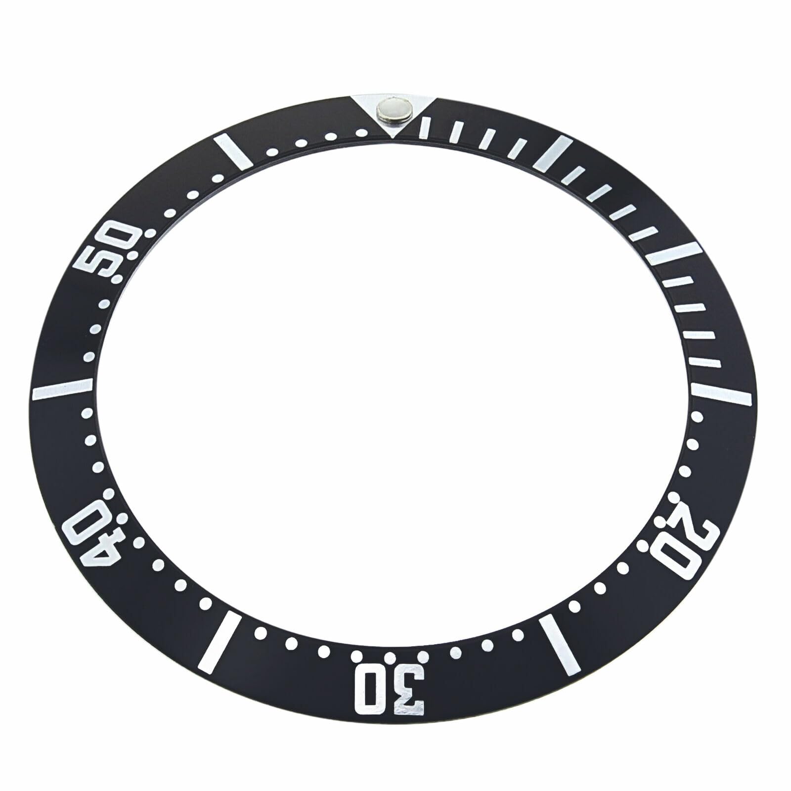 Ewatchparts Bezel Insert Compatible With Omega Seamaster Midsize Watch Black Swiss