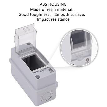 2 Way Circuit Breaker Box, IP65 Waterproof for Outdoor and Indoor