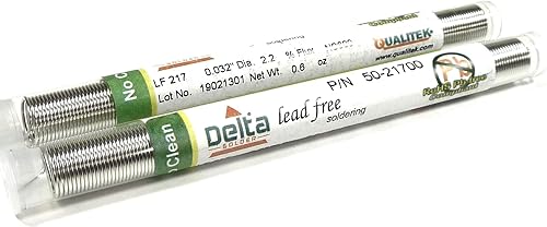 Miniatura 1 de Paquete de 2 dispensadores de soldadura Philmore Qualitek sin plomo 955 lata Sn 4 plata Ag 05 Cu 0032 pulgadas de diámetro 06 onzas fabricado en
