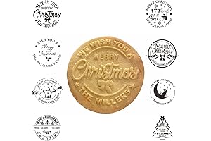 Personalized Christmas Cookie Stamp With Your Own Family Name