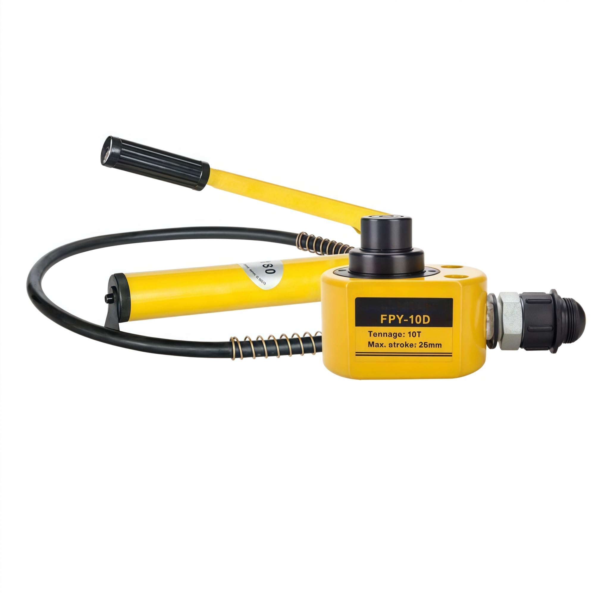 Zestaw zasilania podnośnika hydraulicznego z ręczną pompką ręczną i siłownikiem mikrohydraulicznym, idealny do zastosowań przemysłowych (podnośnik 10T + pompa ręczna CP-180)