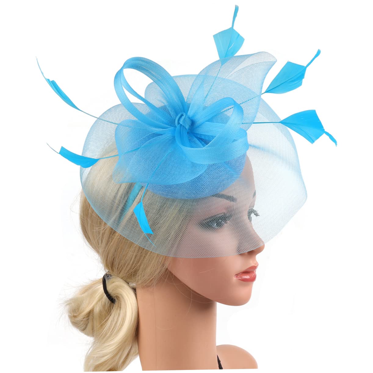 SOIMISS 3piezas Sombrero De Fascinador De Para Mujeres Diadema Elegante Para Bodas y Fiestas De Té Accesorio Vintage Para Eventos Sociales