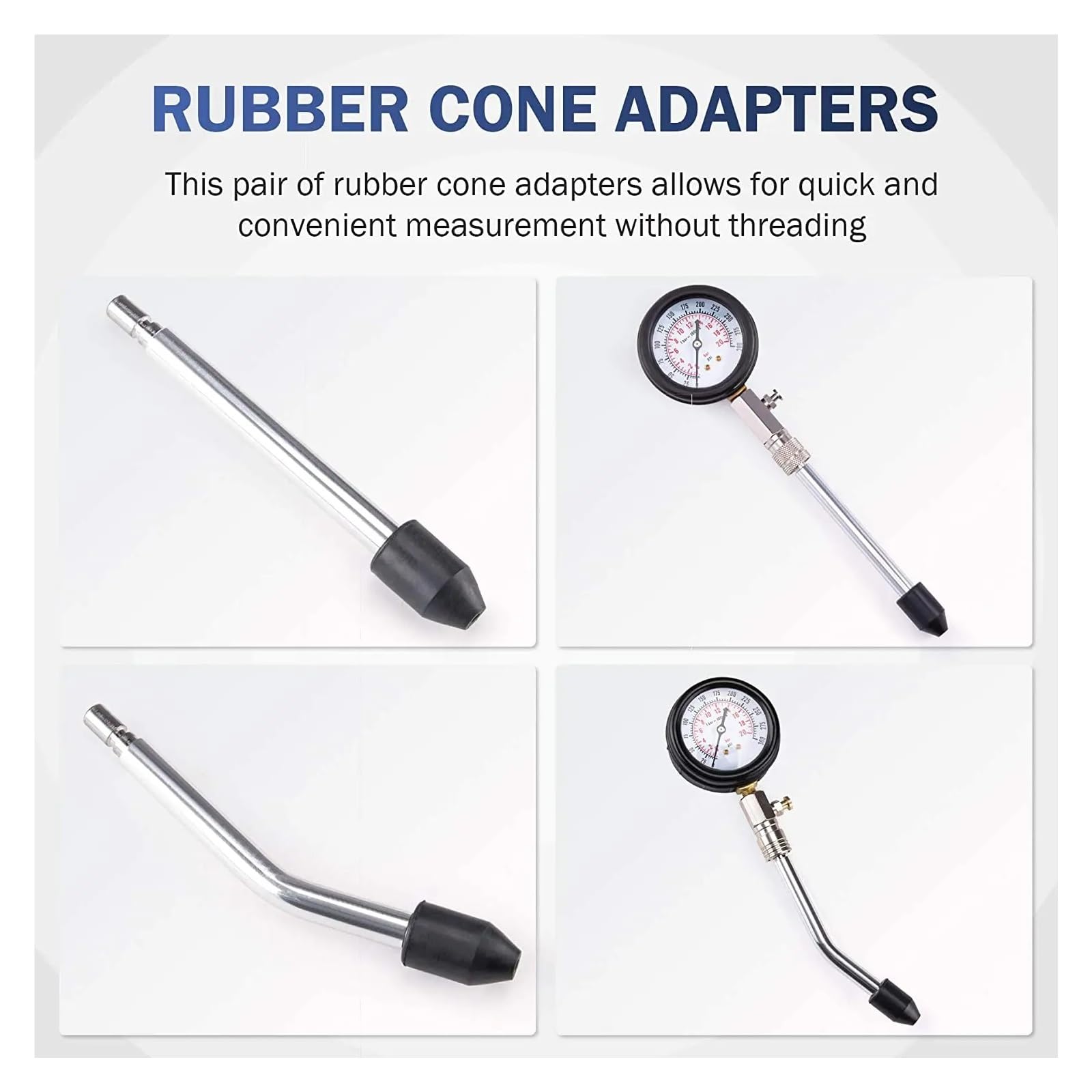 Tester Compressione Motori Benzina 0-140 PSI | Kit Con 5 - Foto 10