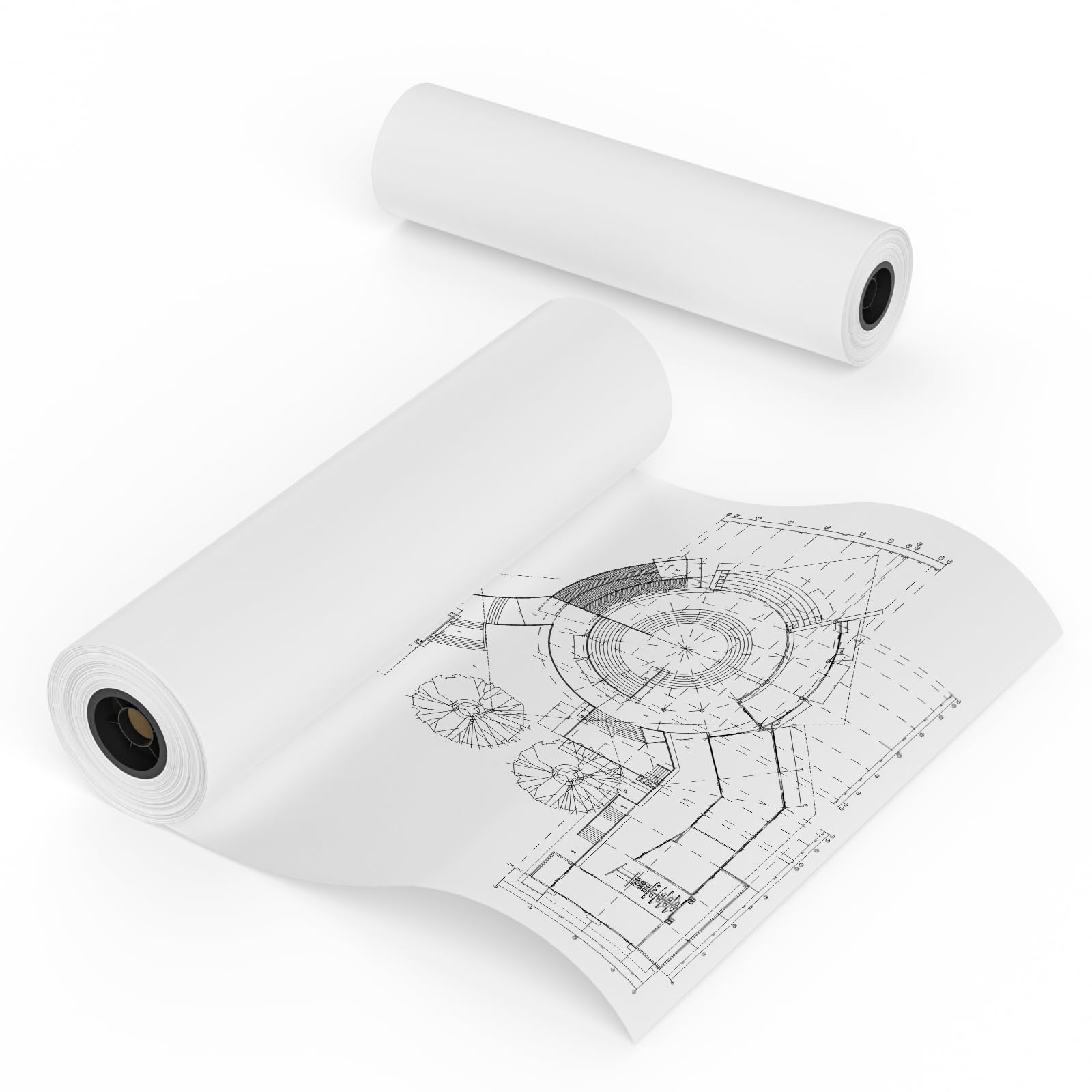 MFLABEL Wide Format Paper 2 Rolls