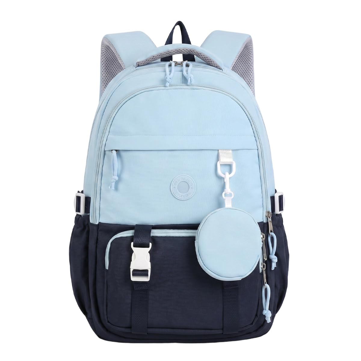 palay Girls Backpack for College High Middle School Student, Cute Aesthetic Bookbag for Teens Women with Accessories-Blue-picture-36