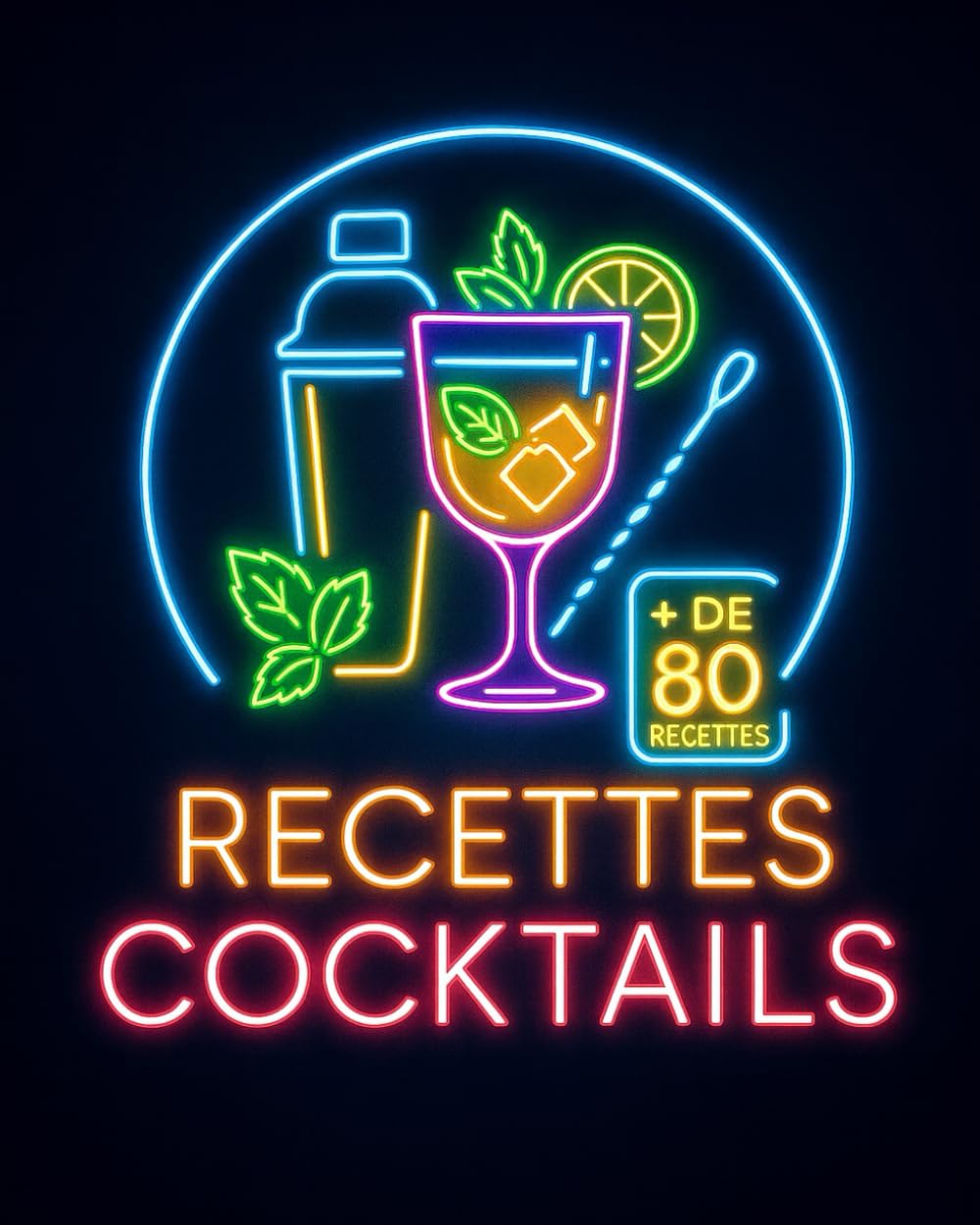 Livre de Recettes Cocktails & Shooters – Plus de 80 Recettes délicieuses: Le guide moderne et fun du barman à la maison – Techniques, ingrédients et cocktails classiques & originaux