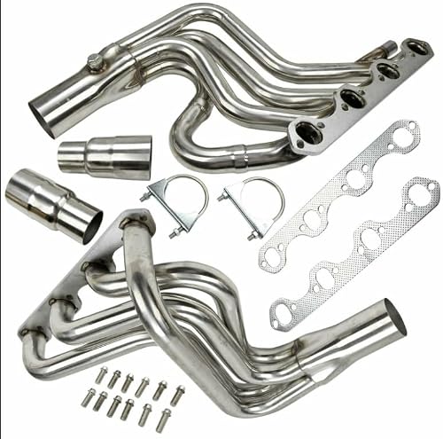 Exhaust Headers Manifold For Ford F150 F250 Bronco 5.8L 1987-1996，For Ford F-150 F-250 Bronco Pickup Truck 1987 1988 1989 1990 1991 1992 1993 1994 1995 1996 F150 F250 Exhaust Manifold Header