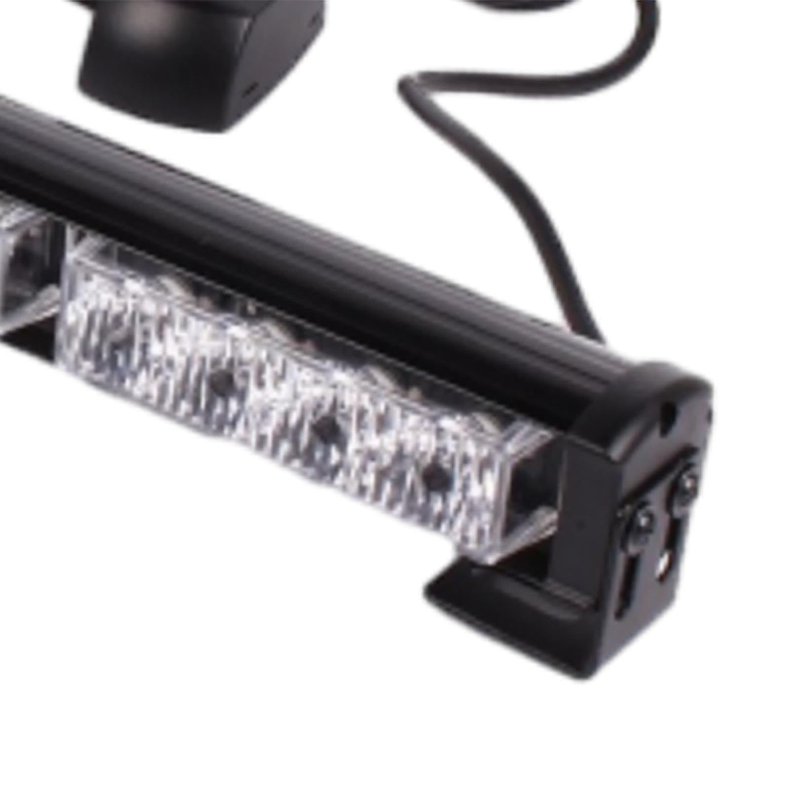 Barra de Luz Estroboscópica de Emergencia para Techo, Luz Intermitente de Seguridad para Camionetas y Remolques, Roja y Azul