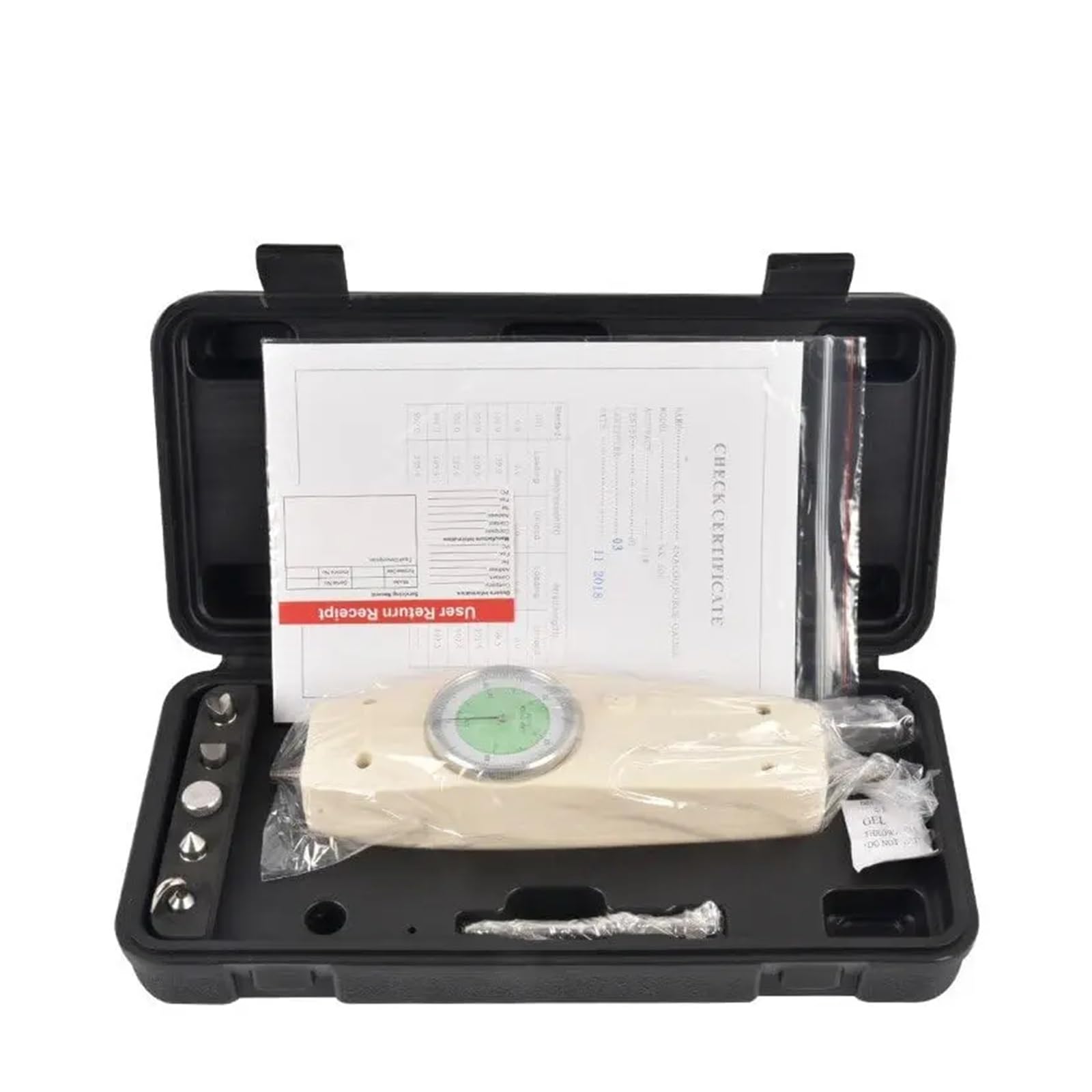 Misuratore di forza digitale Push Pull Force Meter 10N-500N Analogico Misuratore di forza Push and Pull Tester Dinamometro Facile da usare e trasportare (Nlb 300)