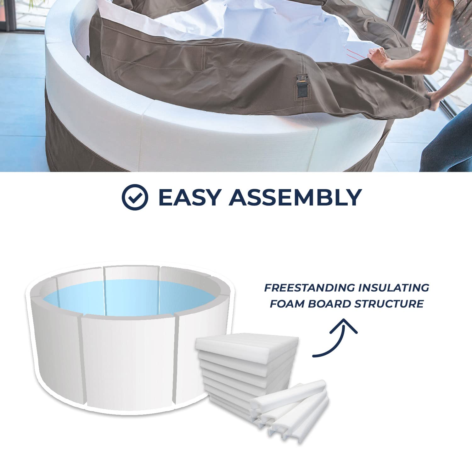 Netspa Vita Premium 168x70 Cm + Furniture 5 Pieces Inflatable Jacuzzi With External Panels 1100L
