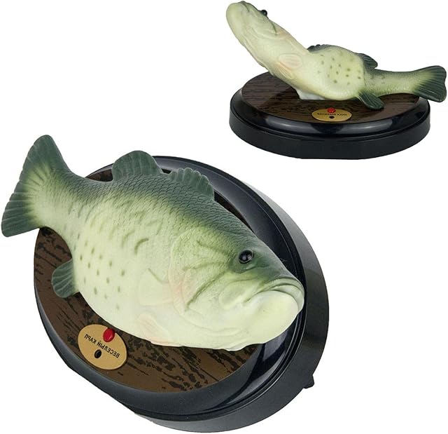 Electronic Fish Toy - Big Mouth Billy Bass Electric Singing And Dancing Fish Toy, Simulation Fish Novelty Spoof Toy, Motion Activated Strange Spoof Singing Fish Toy For Halloween, Decorating, Play