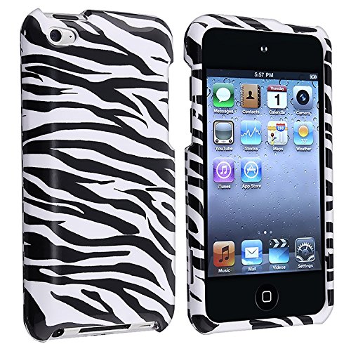 Snap-On Protector Hard Case for iPod Touch 4th Generation / 4th Gen - Zebra Print