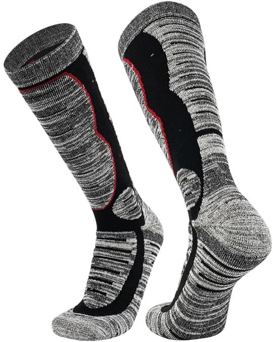 VIDI Thickened Warm Ski Socks for Men Women Winter Towel High-cut Outdoor Hiking