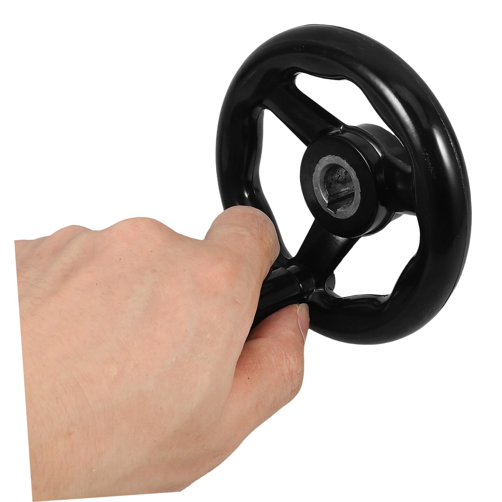 CIYODO Machine Tool Rotary Handle Disassemble Wheel Hand Wheel for Craftsman Table Handwork Hand Wheel Round Hand Wheel with Handle Hand Wheel Crank Hand Crank Milling Tool Bakelite Black