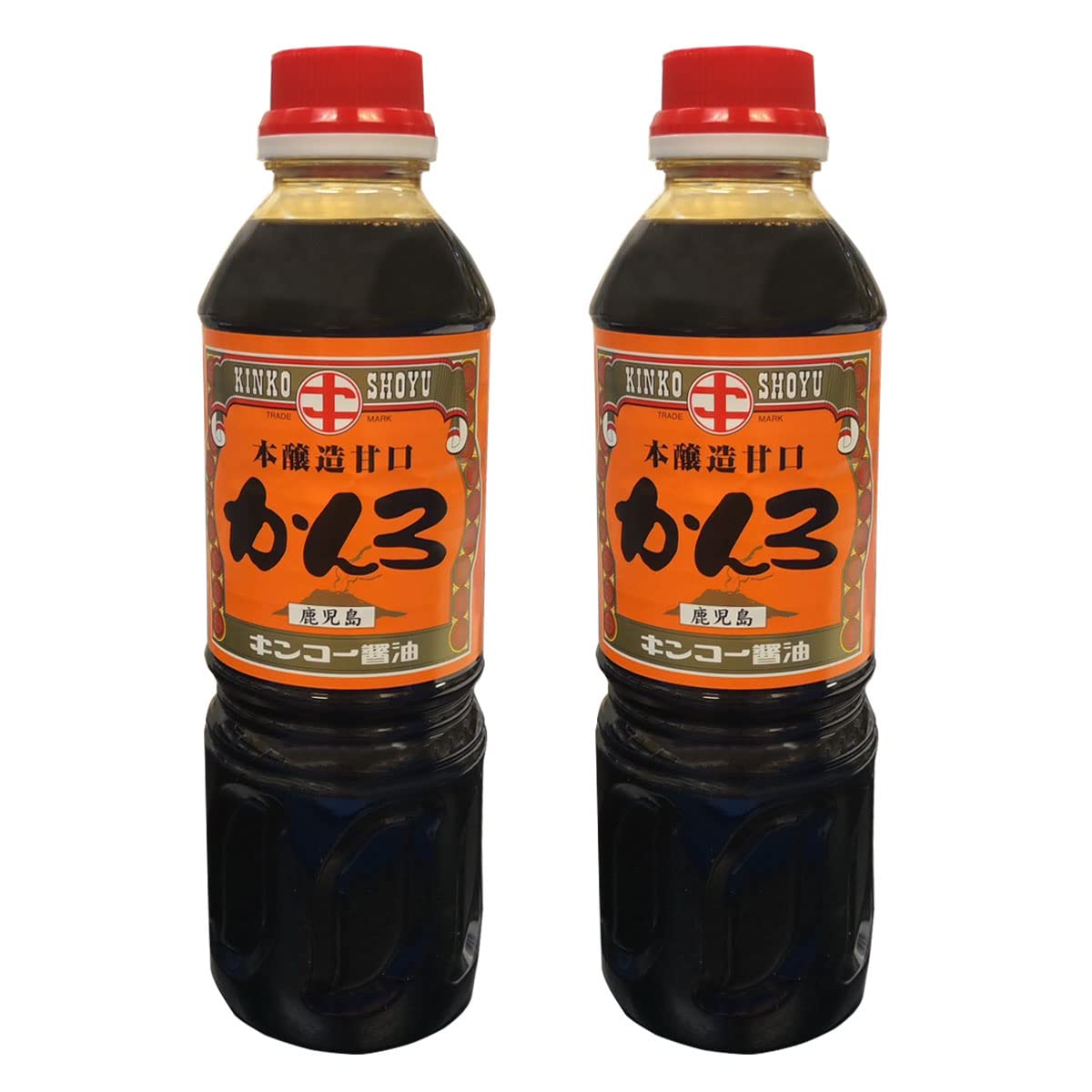 [キンコー醤油] かんろ 本醸造 甘口しょうゆ 500ml×2個 (甘みの深い濃口醤油) 国内産大豆100% 使用