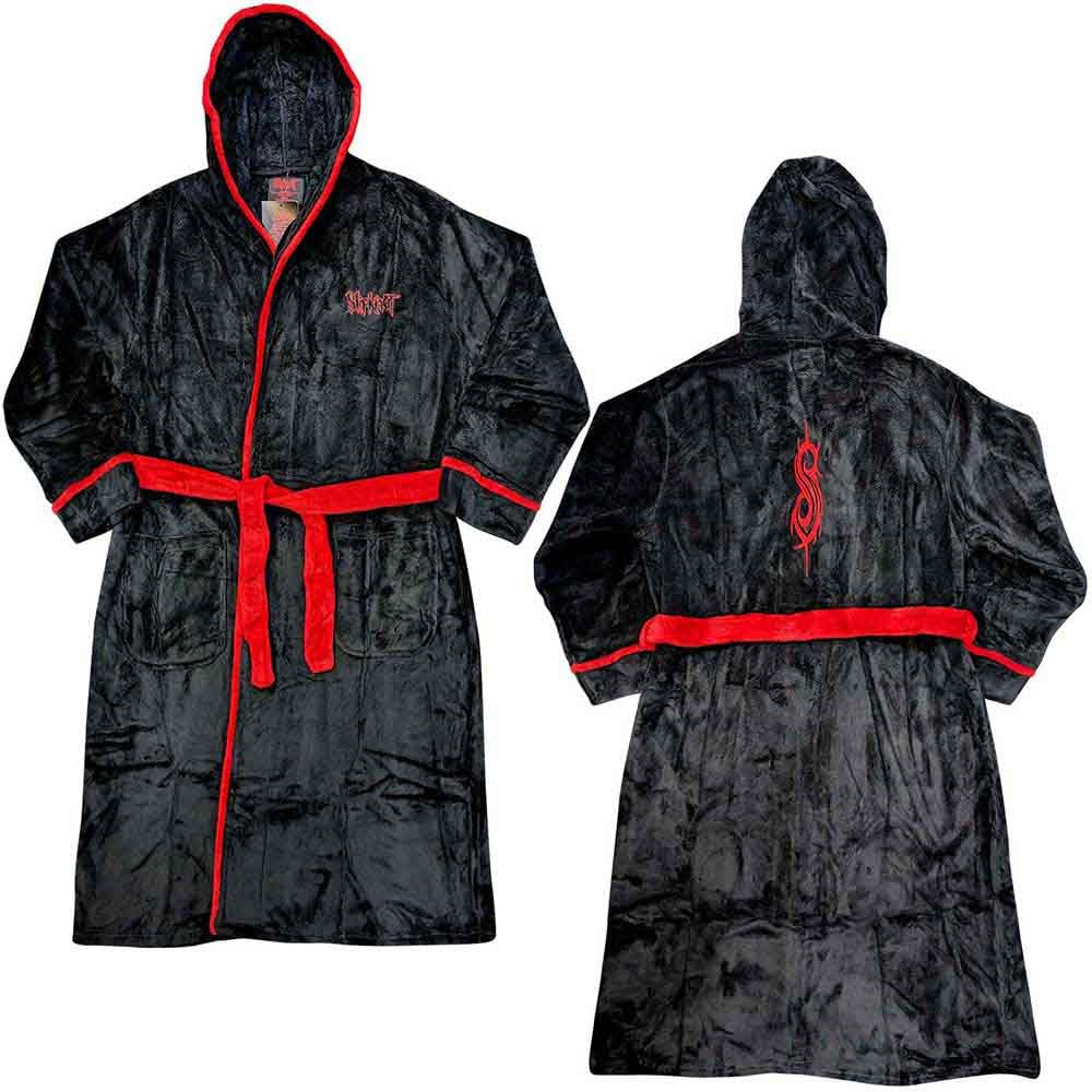 Slipknot Bathrobe Logo & Tribal S Official Black M