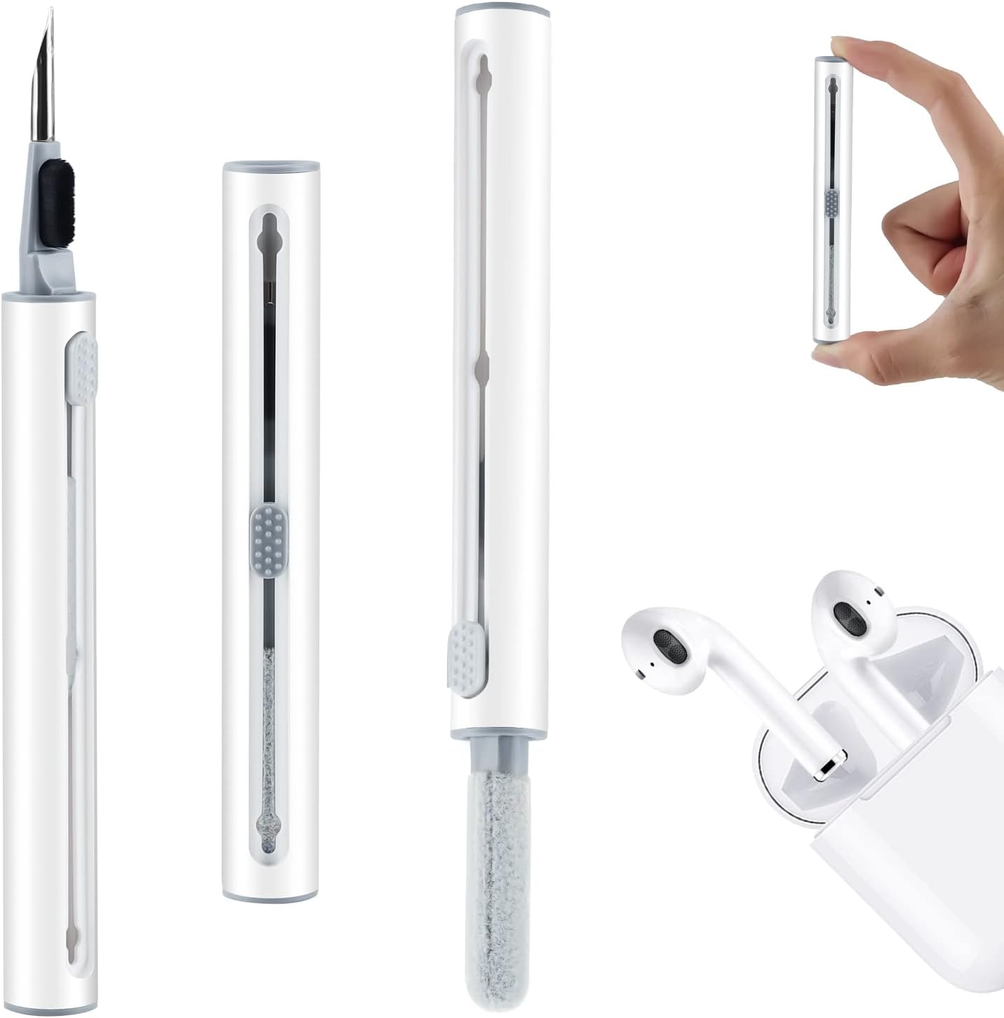 Cleaner Kit for Airpods Earbuds Cleaning Pen Bluetooth Headphone Case Cleaning Tool Airpods Pro 1 2 3 iPhone Camera Etc Ear Wax Cleaner