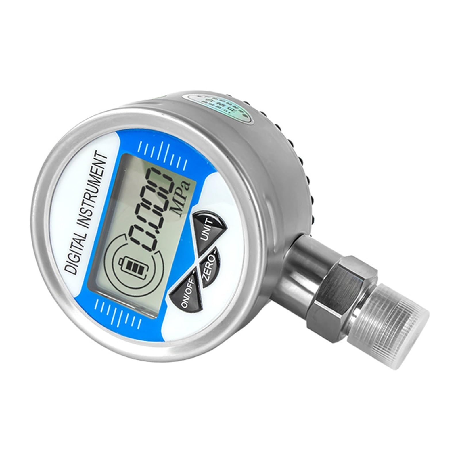 Manómetro, Medidor de presión con pantalla LCD Radial, medidor de presión de Gas, agua, aire y combustible, esfera de 60mm, 0-30Mpa, 0-40Mpa, 0-60Mpa, rosca G1/4, 0-400bar