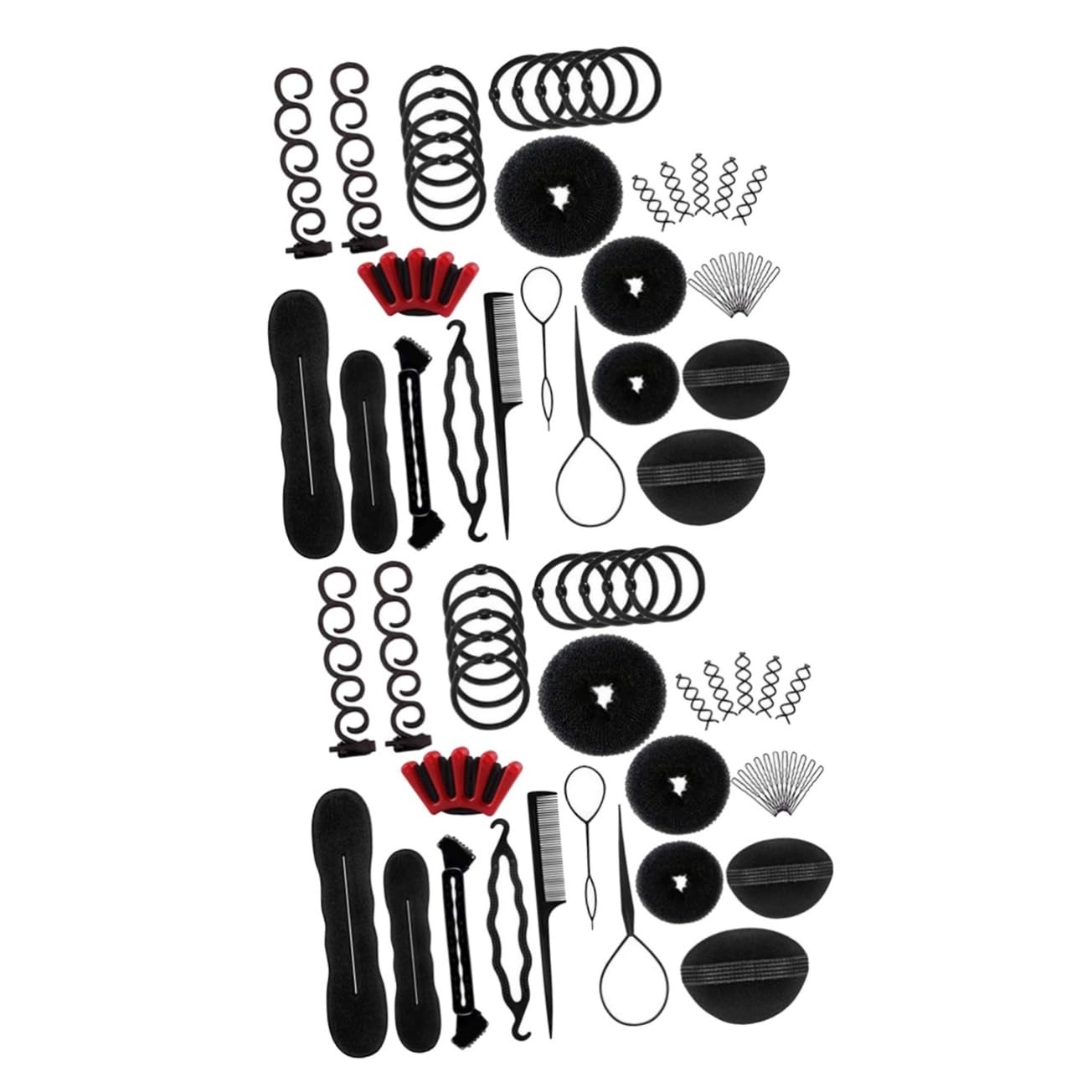 FRCOLOR Set di 2 pezzi da 13 pezzi per creare nodi per capelli, per trecce e capelli