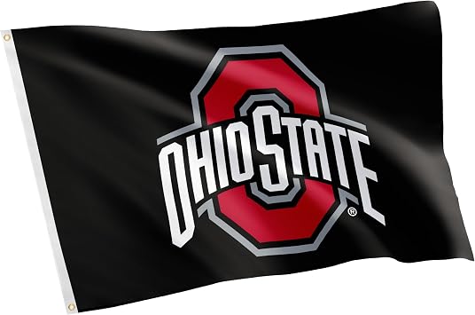 Desert Cactus Ohio State Buckeyes Flag - Officially Licensed 3x5 Ft Polyester Indoor/Outdoor OSU Flag - View #2
