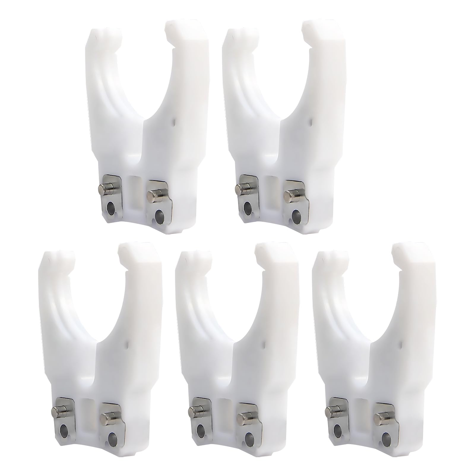 TUMAN Pro 5PCS/Lot HSK63F Clamp Nylon Iron ABS White Woodworking Tool Holder Clamp Cradle Fork Claw for CNC Machining Center