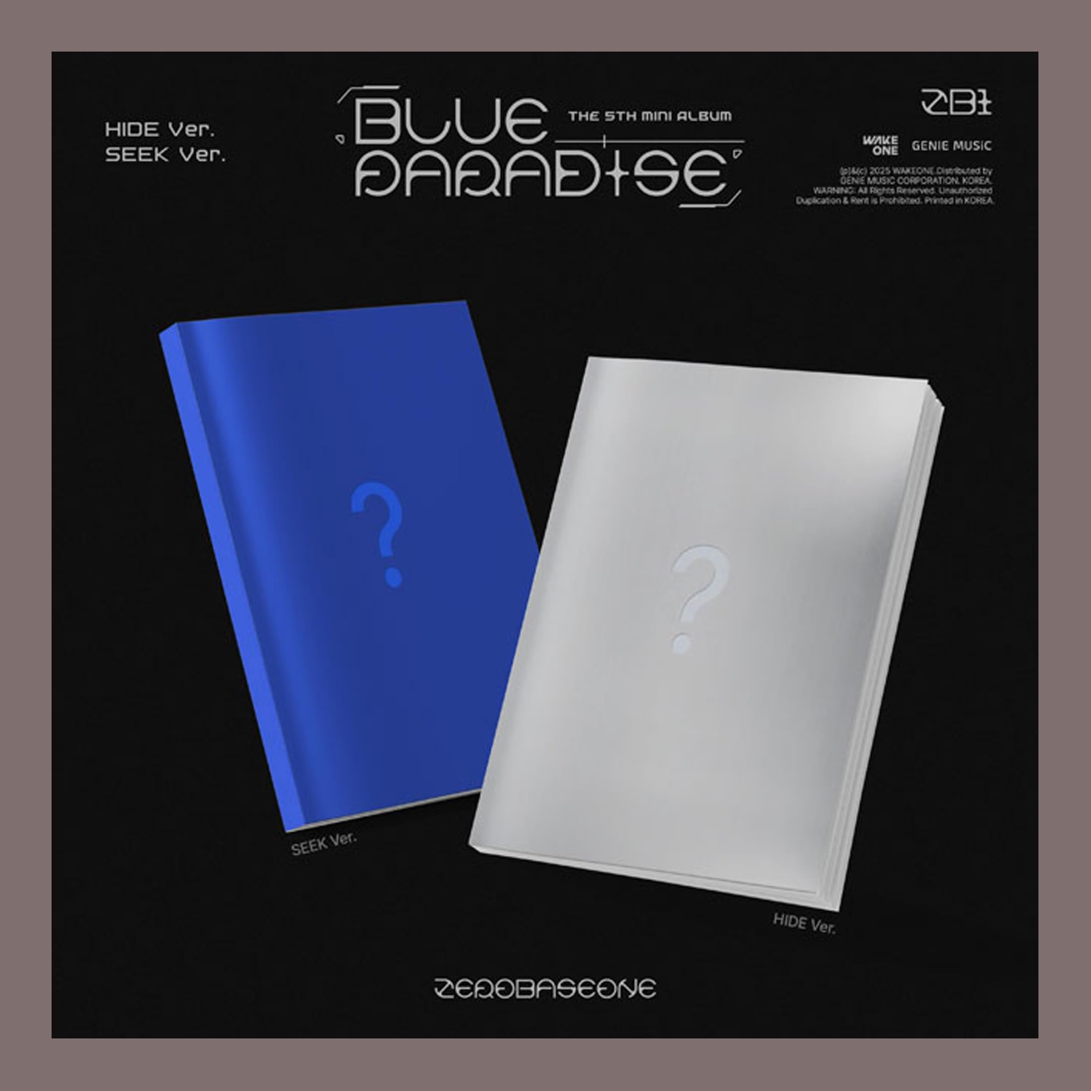 Amazon.com: ZEROBASEONE BLUE PARADISE 5th Mini Album (Photobook