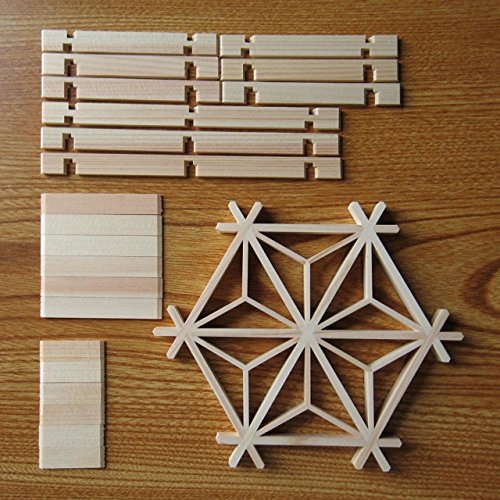 Amazon.co.jp: 組子キット kumiko 麻の葉 組子細工コースター組立