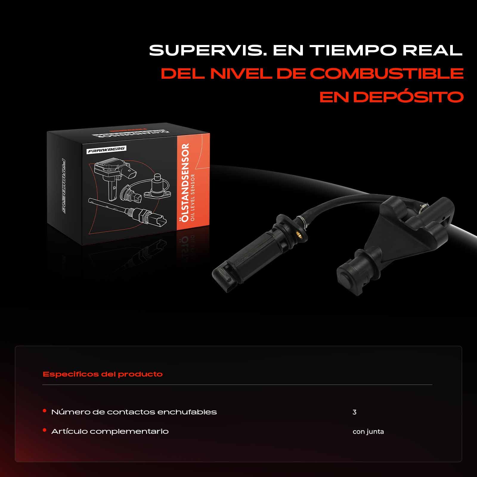 Frankberg Sensor de nivel de aceite 0061532728 | Compatible con: Clase C Modelo T S203, Clase C W202, Clase E Modelo T S211, Clase E W211, CLK C208, Clase E W210