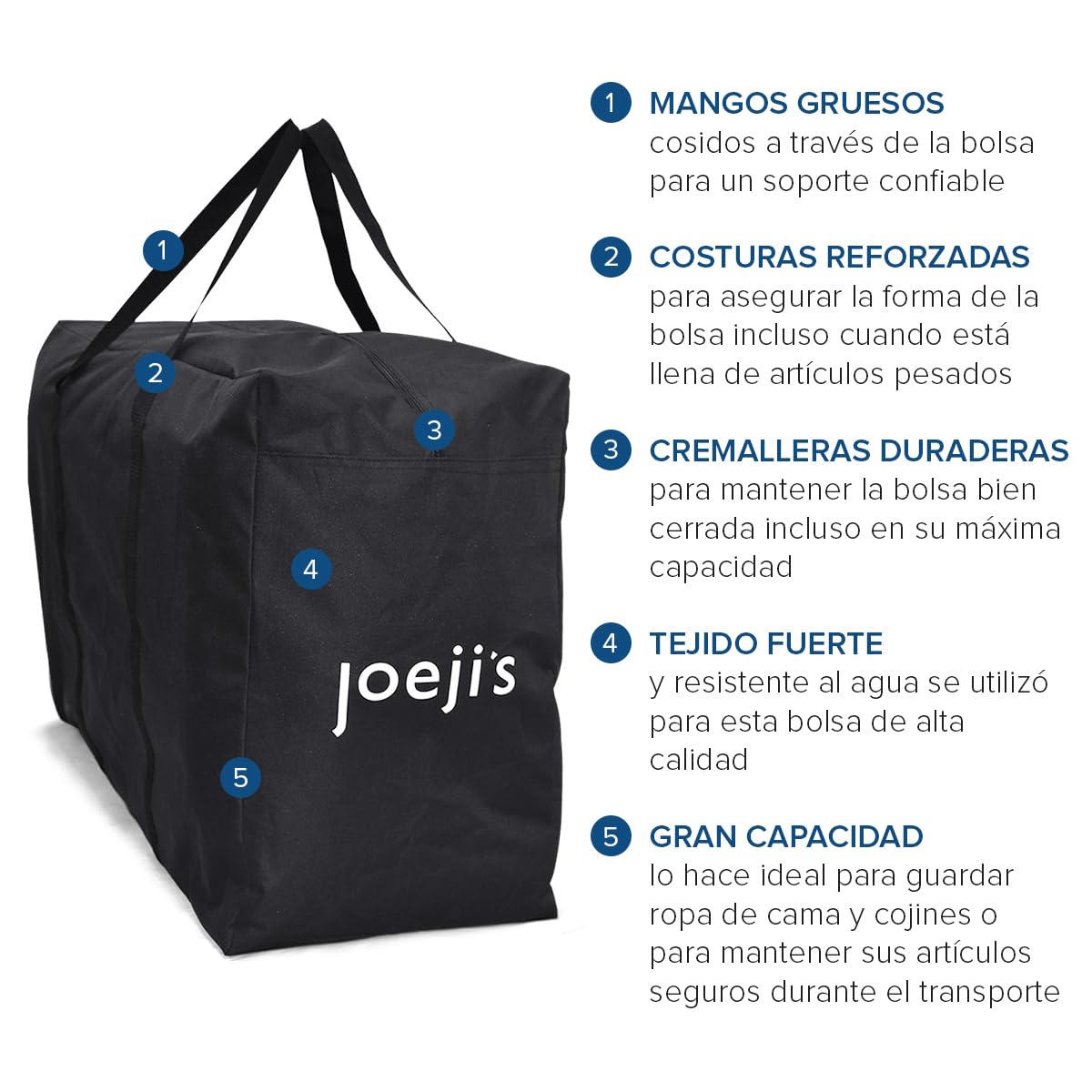 Joeji's Kitchen Bolsas almacenaje ropa de gran capacidad de 185L bolsas rafia de transporte de alta resistencia con asas útil bolsa de almacenamiento para debajo de la cama bolsas para guardar ropa