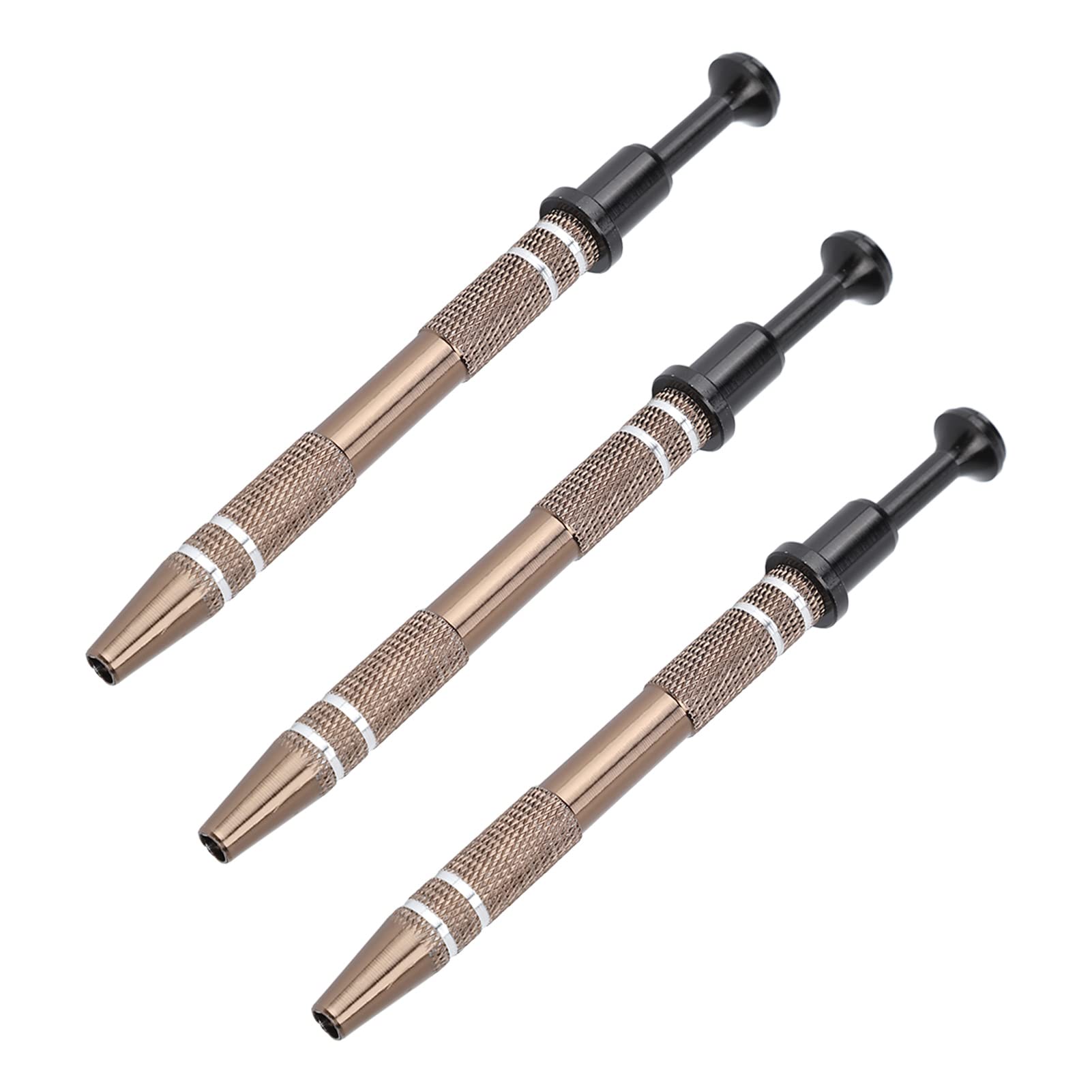 FolandaFolanda Piercing Ball Grabber Tool, 3Pcs Stainless Steel Jeweler's Pick Up Tool with 4 Prongs Holder Diamond Claw Tweezers for IC Chips, Gems, Tiny Objects, Pearl Grabber Pick Up Tool