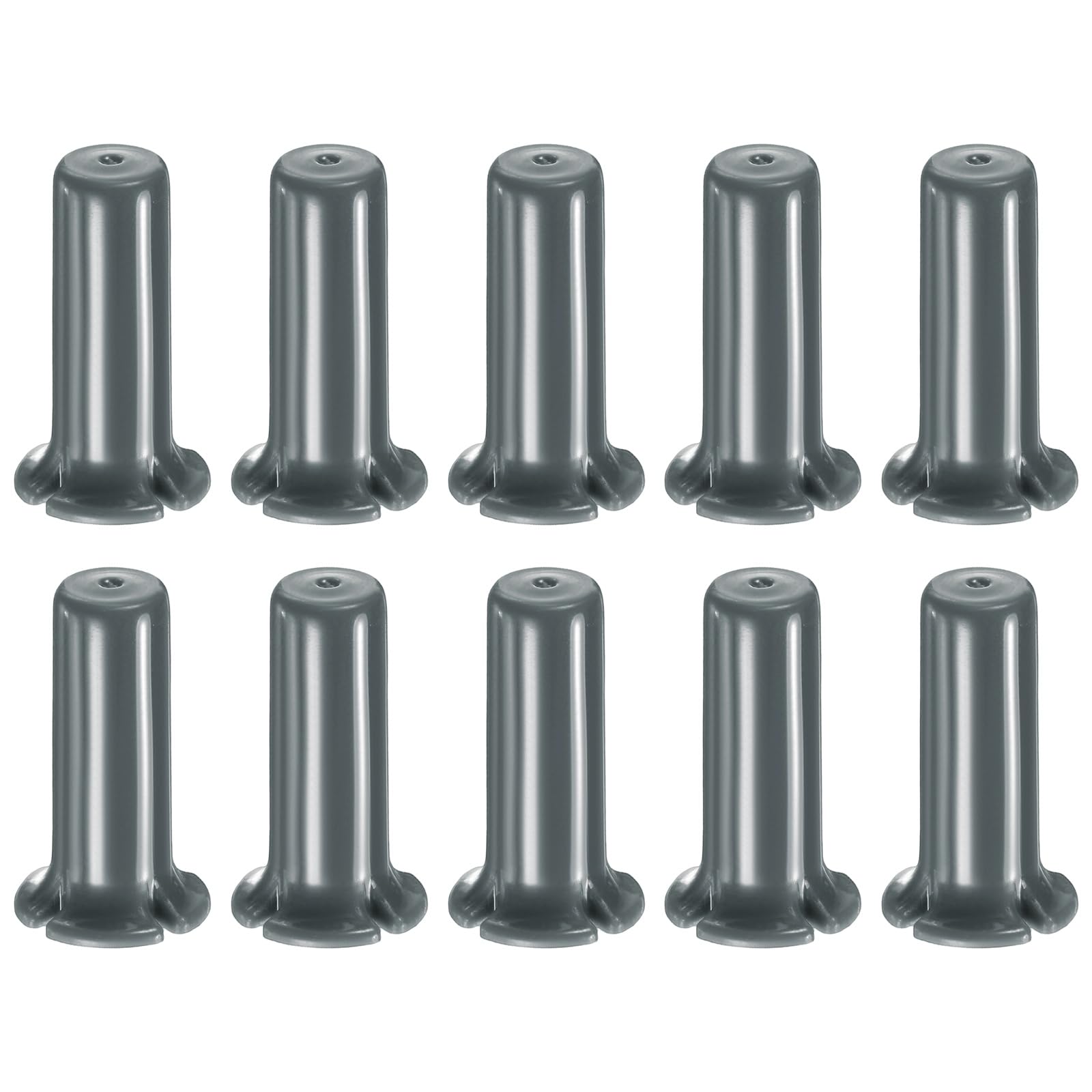 M METERXITY 10-Pack Drip Irrigation End Plugs, 1/2 Inch Push-to-Fit Quick Connect End Cap Fittings for Pipe Tubing/Garden Lawn Drip Irrigation System, Tubing Plug Accessories [Gray]