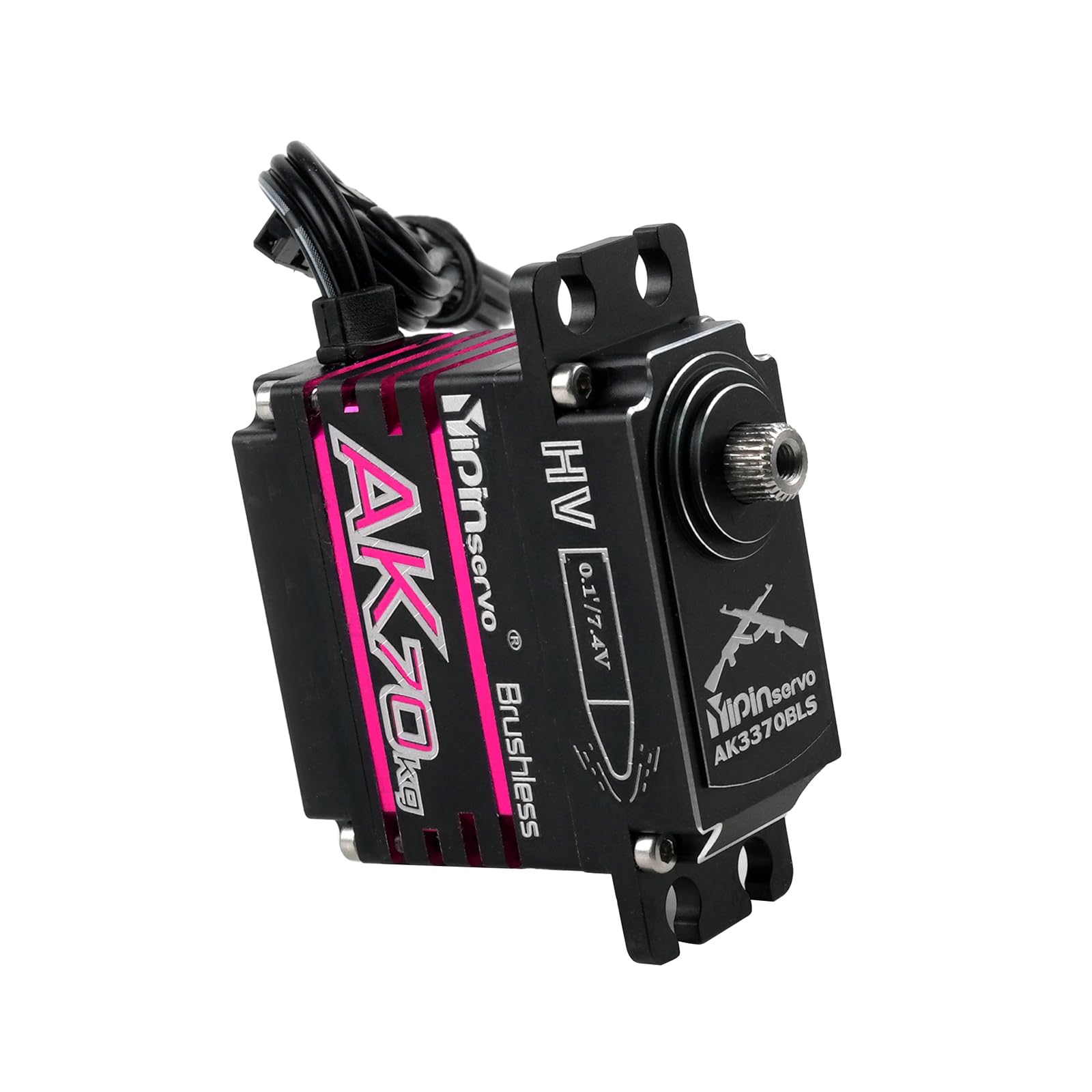 Servo digitale ad alta coppia da 70 kg con ingranaggi in metallo pieno motore brushless IP67 Servo di codifica magnetica a 180 gradi per robot aeromobili auto
