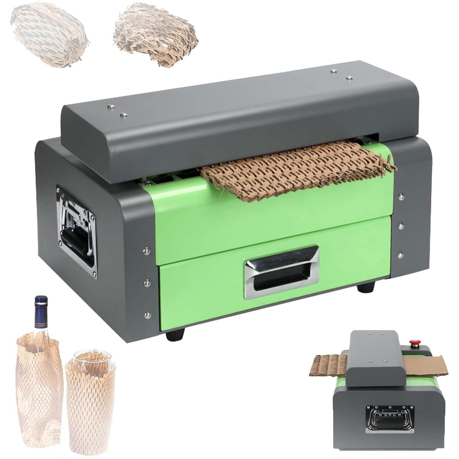 Maszyna Do Cięcia Kartonu, Producent Papieru Ochronnego, Szerokość Cięcia 325mm/12.8in, 3-m/Min, Przerabia Kartony Na Materiał Dla Kubków, Talerzy, Rękodzieła, Elektroniki