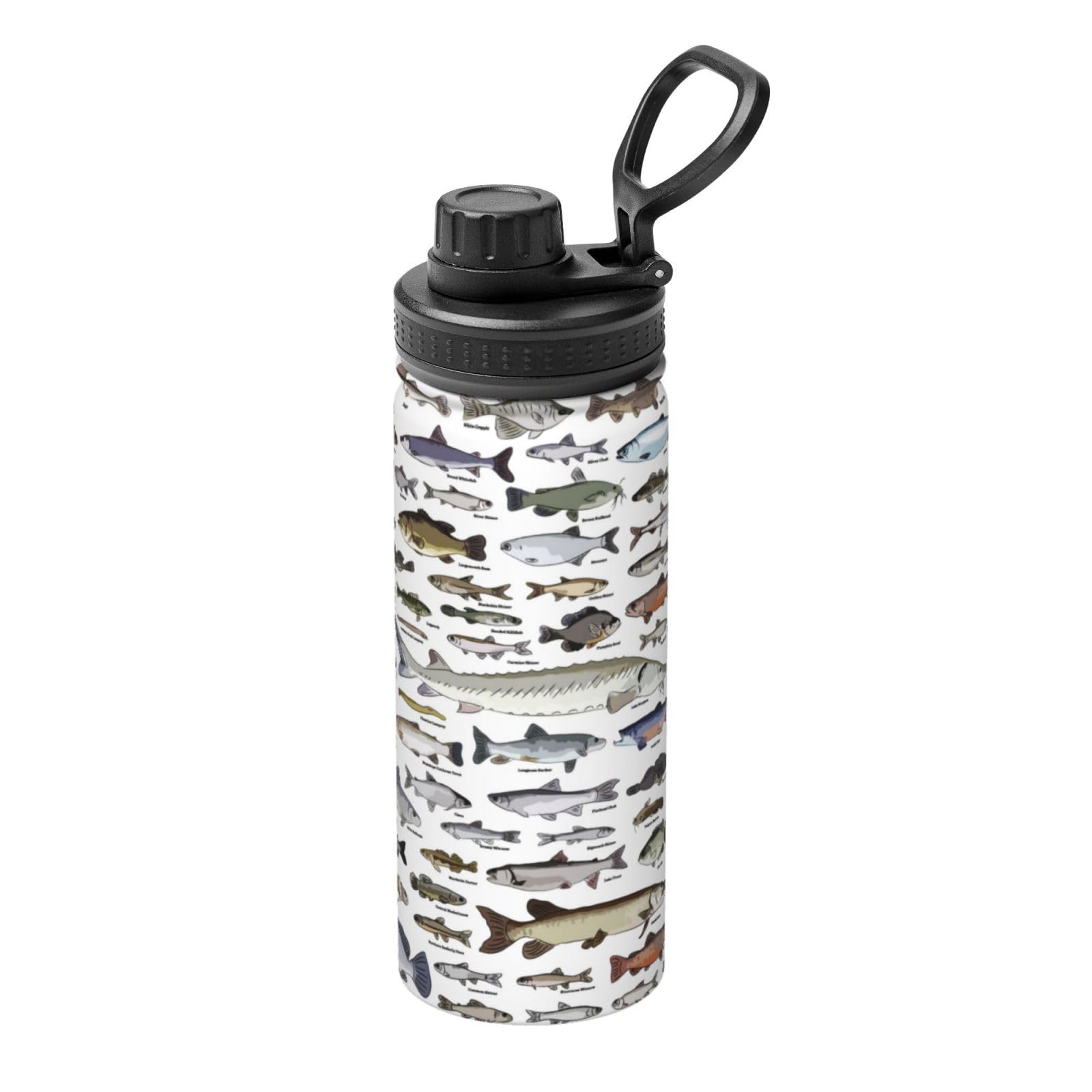 Amazon | 水筒 魚の品種 面白い魚 スポーツボトル 大容量 水筒カバー