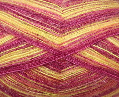 Image of M.G ENTERPRISE Acrylic Feather Soft Pancy Hand Knitting Wool /Art Craft Fingering Crochet (200g)