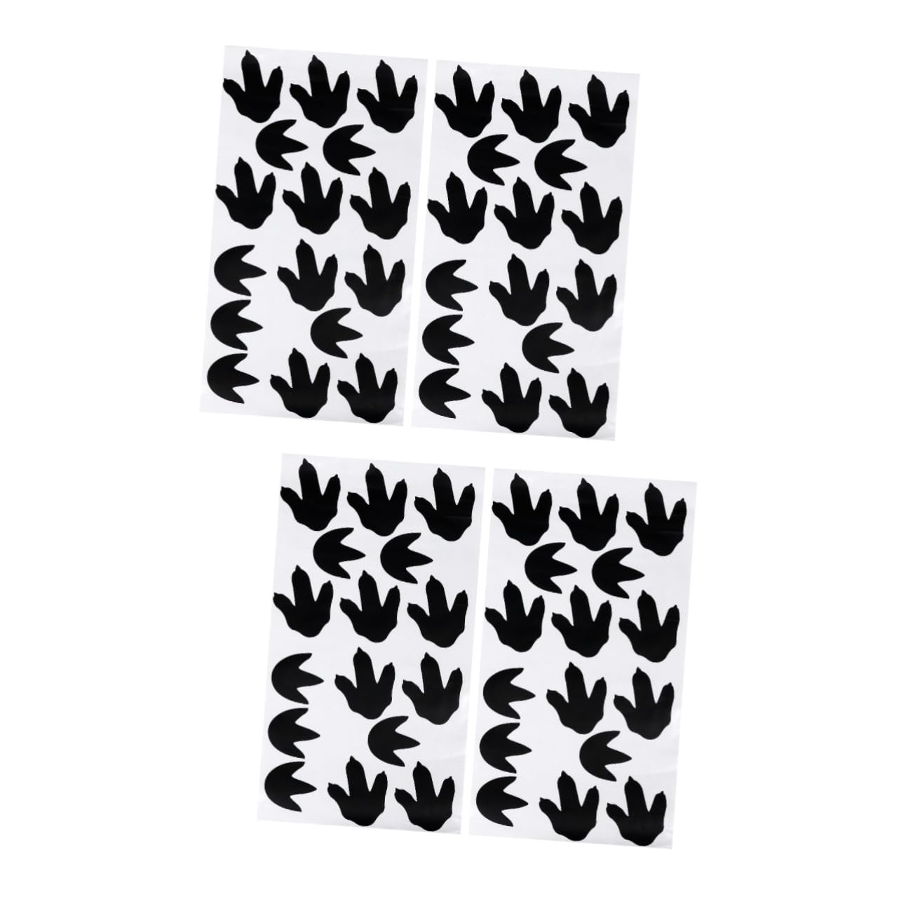 BESTonZON 64 Pcs Dinosaur Footprints Sticker Shell Easter Eggs Home Wall Decals Cartoon Wall Stickers Home Decor Sticker Dinosaur Wall Stickers PVC Children's Room Applique