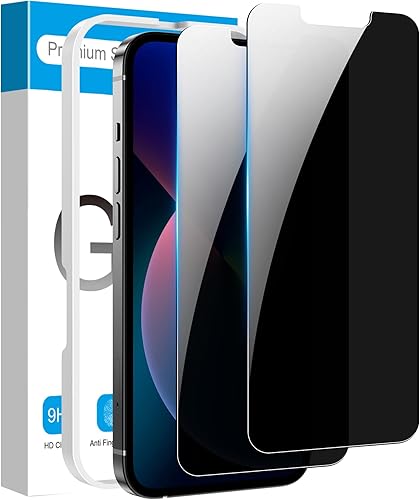 Miniatura 44 de Fotbor Protector de pantalla de privacidad para iPhone 12 Pro Max, protector de pantalla de privacidad para iPhone 12 Pro Max [2 antiespías] Negro