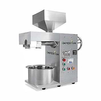 Imperium single phase Organic Stainless Steel Oil Press Machine (Silver Metal, Standard Size)