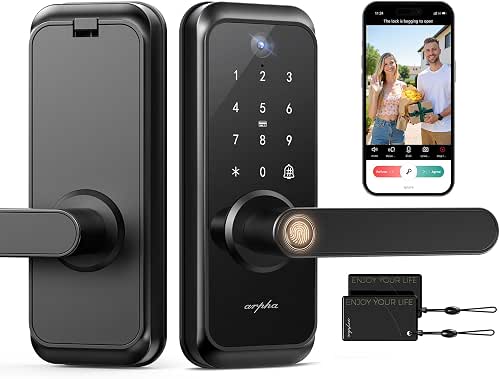 WiFi Video Smart Lock with Camera & Handle - 6-in-1