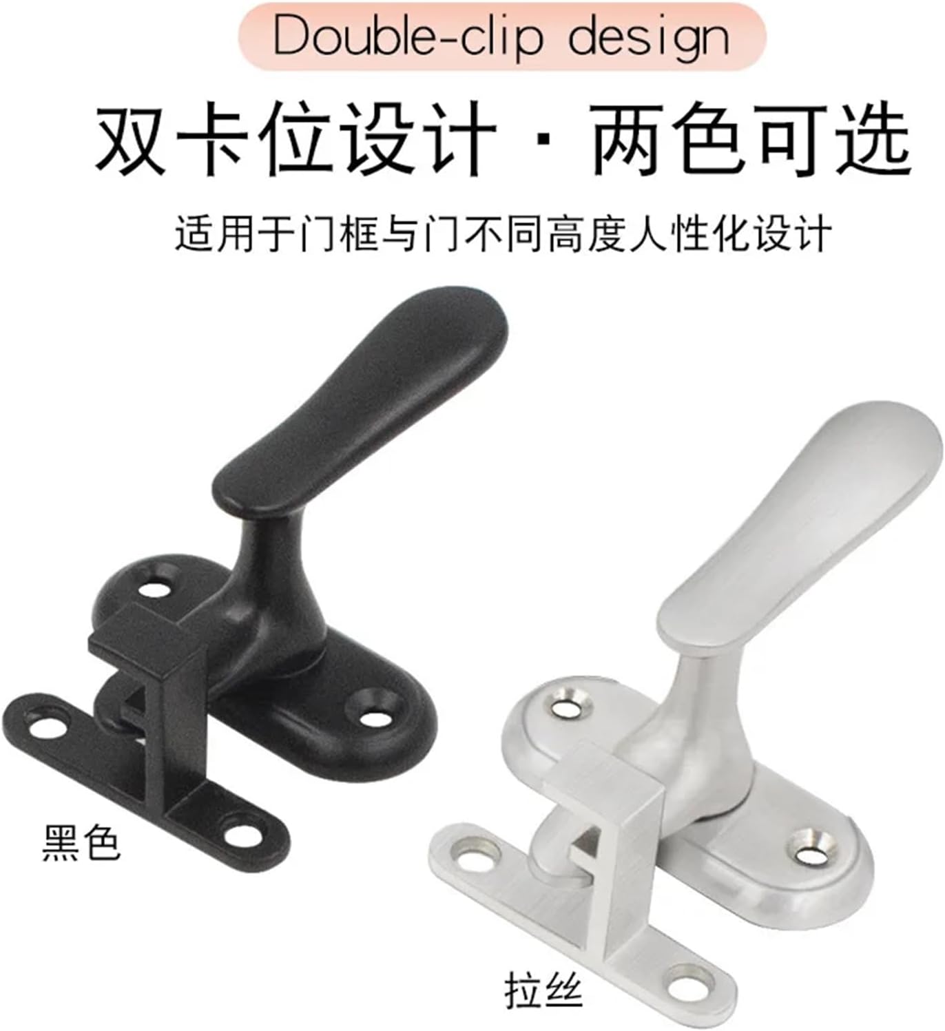 1Pcs Stainless Steel Doors Locks Latch Window Gate Security Bolts Room Doorknob for Home Furniture Hardware Fittings(B)