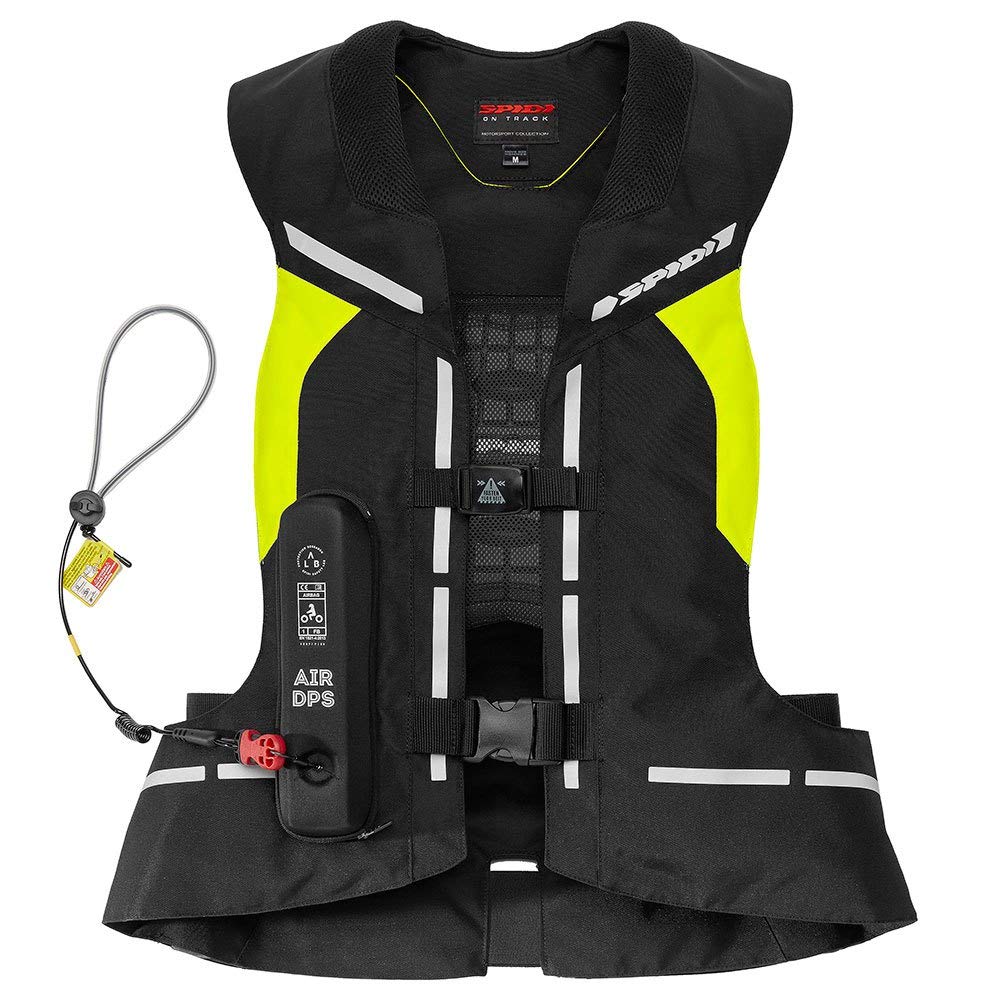 SPIDI Air DPS Gilet airbag, nero/giallo, M