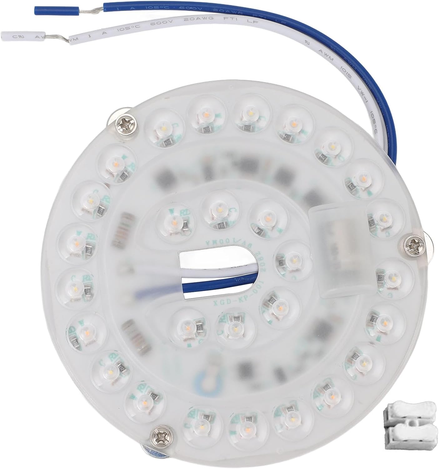 Pomya 4 Inch Ceiling Fan LED Light, 15W Round LED Retrofit Kit, 3000K 5000K Flush Mount Ceiling Light 3 Colour Dimmable