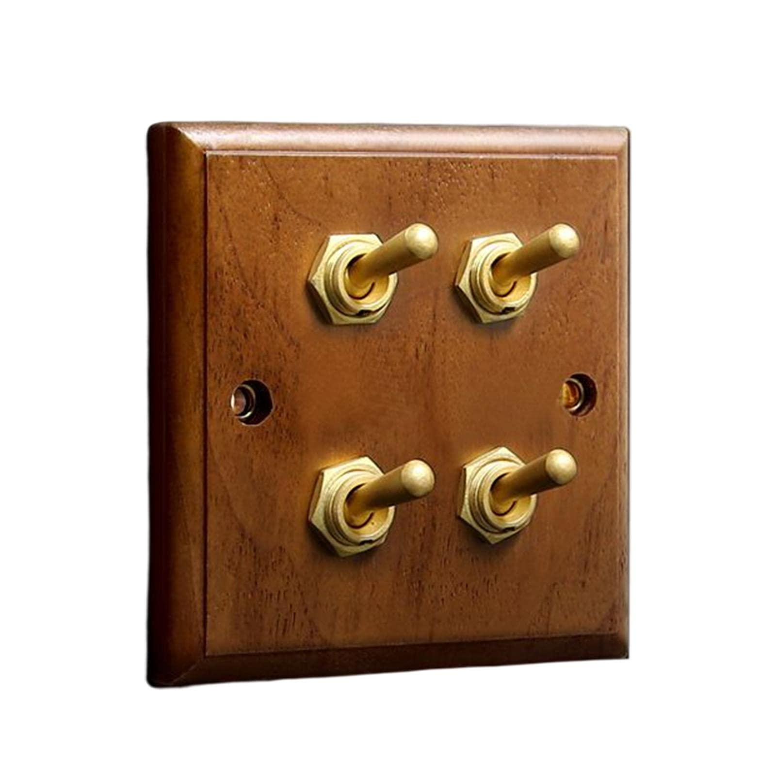 Antique Toggle Switch Panel Walnut for Household Bathroom Bedroom Four Open|Home & Garden | Home Improvement | Electrical & Solar | Switch Plates & Outlet Covers