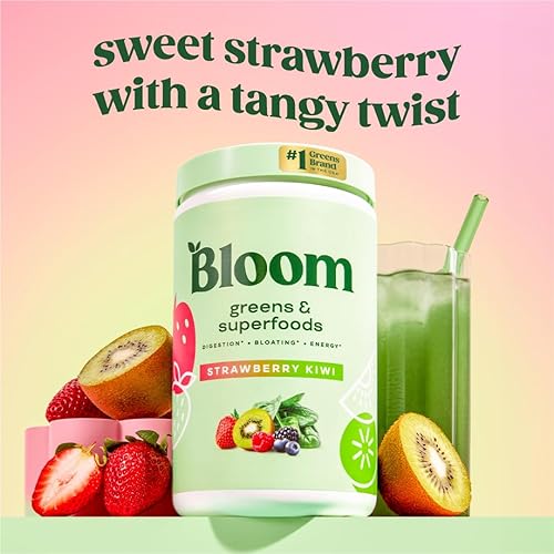 Vista 50 de Bloom Nutrition Green Superfood Super Greens Powder Juice & Smoothie Mix Comida entera completa (espirulina orgánica, clorela, hierba de trigo)