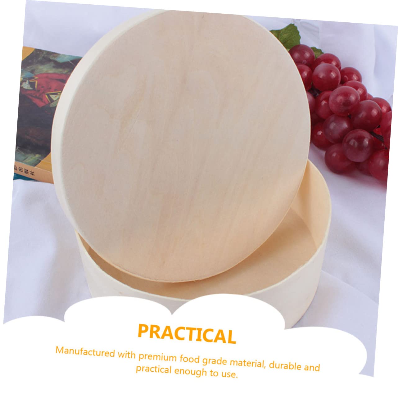 Cabilock 2Pcs Round Cake Carrier Boxes Cheese Cake Storage Containers for Desserts Packaging for Home Bakery and Parties for Sharing Treats