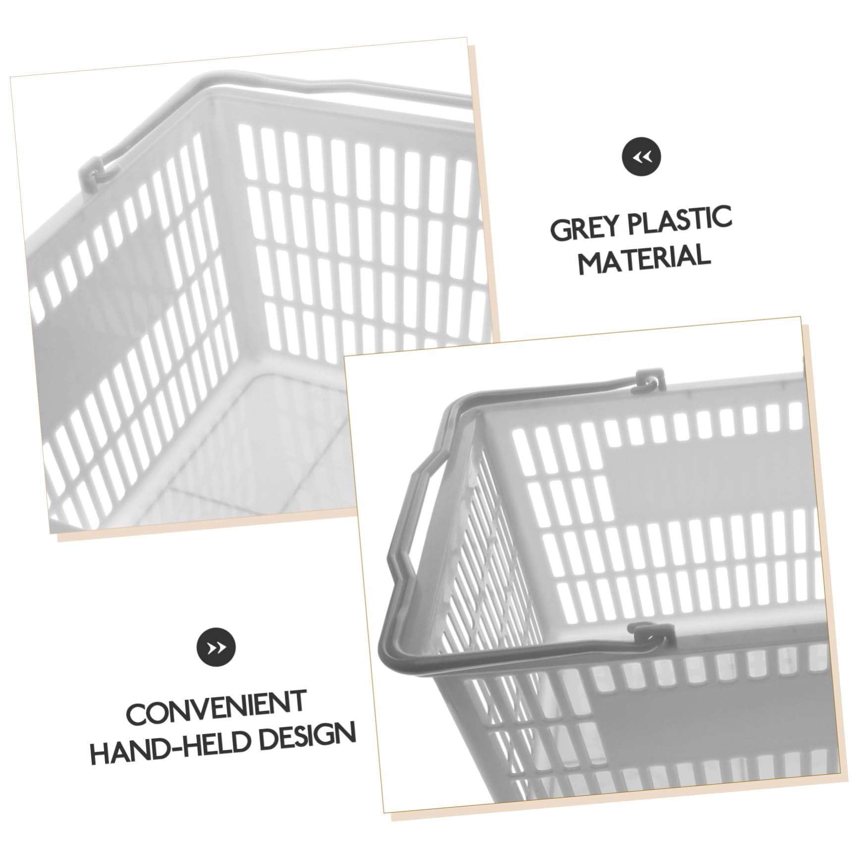 SOLUSTRE Einkaufskorb aufbewahrungsdose storage boxes storage baskets cosmetic organisers Modeerscheinung Kosmetik Korb aus Kunststoff Picknickkorb kleiner Korb Aufbewahrungskorb Plastik
